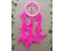Ver imagem 1 de Filtro Dos Sonhos Rosa Decoração Casa Carro Penas 20 Cm