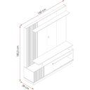 Ver imagem 2 de Estante Home para Tv 65 Polegadas Ares Cinamomo Off White Madetec