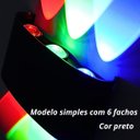 Ver imagem 4 de Arandela Led 6w Efeito 6 Fachos Rgb Colorida Acabamento Preto Biv Marca Hitec