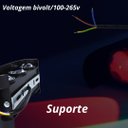 Ver imagem 5 de Arandela Led 6w Efeito 6 Fachos Rgb Colorida Acabamento Preto Biv Marca Hitec