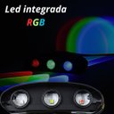 Ver imagem 6 de Arandela Led 6w Efeito 6 Fachos Rgb Colorida Acabamento Preto Biv Marca Hitec