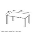 Ver imagem 4 de Toalha de Mesa 6 Cadeiras 2,20 x 1,40 Mesa Posta Cozinha Sala de Jantar Oxford Estampada:Galinha da