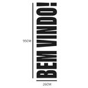 Ver imagem 2 de Adesivo de Parede Bem Vindo Entrada Portaria Loja Hall Kanto Store Branco