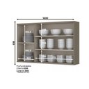 Ver imagem 3 de Módulo Cozinha Henn Connect Armário 3 Portas de Vidro Duna