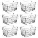 Ver imagem 1 de Kit 6 Porta Sachês de Vidro Dublin Chá Açucar Café Maionese Ketchup Lyor 8x5,5cm