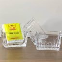 Ver mais imagens de Kit 6 Porta Sachês de Vidro Dublin Chá Açucar Café Maionese Ketchup Lyor 8x5,5cm