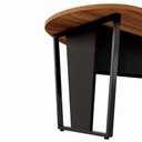 Ver imagem 3 de Mesa de Reunião Orgânica MDP 180cm Nogal com Preto F5 Office