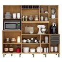 Ver imagem 3 de Armário de Cozinha Ambiente Petra Cinamomo Grafite - Valdemóveis