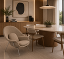Ver imagem 3 de Poltrona Womb Chair | Suede Bege