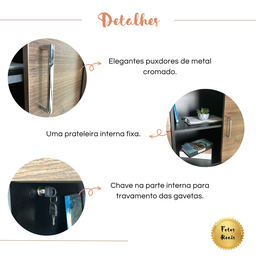 Conjunto Escritório: Mesa 6104+ 2 Balcões 6114+ Balcão 6169 - 5