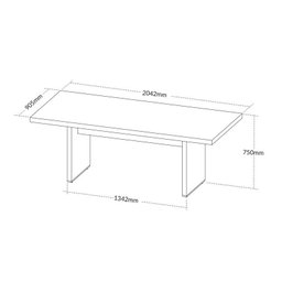 Conjunto Escritório: Mesa 6104+ 2 Balcões 6114+ Balcão 6169 - 3