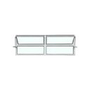 Ver imagem 1 de Vitro Basculante 2 Seções Branco 40x120 Linha Esmeralda Vidro Liso