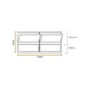 Ver imagem 4 de Vitro Basculante 2 Seções Branco 40x120 Linha Esmeralda Vidro Liso