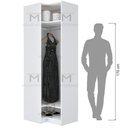 Ver imagem 5 de ARMÁRIO DE CANTO PARA CLOSET A 2,10 M491.B (CASA, LOJA) MUNDI MOVEIS