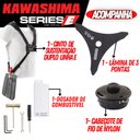 Ver imagem 3 de Roçadeira Lateral Kw52le Kawashima À Gasolina 2,5hp 52cc C/ Faca 3 Pontas + Óleo Toyama 2t