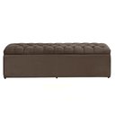 Ver imagem 1 de Báu Calçadeira Sapateira Dubai- Tamanho Viuva 1,28 Mt-suede Marrom