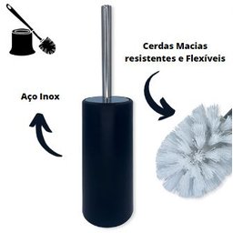 Escova De Limpar Vaso Sanitário Privada Banheiro Aço Inox - 1