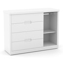 Ver imagem 4 de Dormitório Tutto New 4 Portas, Cômoda 1 Porta e Berço Branco Soft com Capitonê - Matic Móveis
