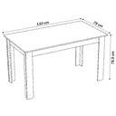 Ver imagem 4 de Mesa de Jantar 4 Lugares Neide Mel/nude 26292 - Pnr Móveis
