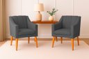 Ver imagem 2 de Kit com 2 Poltronas para Sala Moderna e Confortável Milla