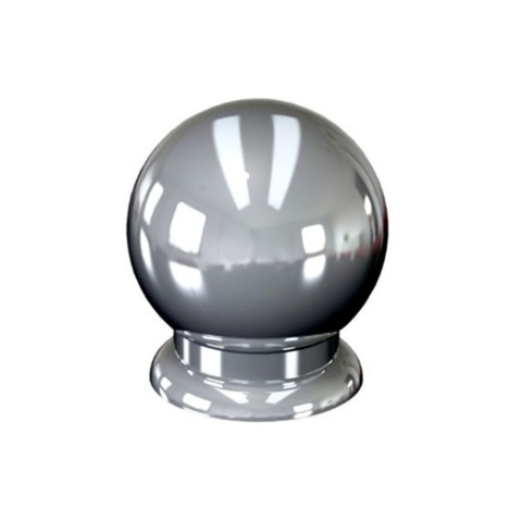 Kit com 6 Puxador de Gaveta e Moveis em Geral Oval Cromado