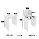 Ver imagem 4 de Penteadeira com Espelho Multiuso Quarto Camarim Make em Mdf