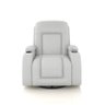 Poltrona do Papai Reclinável Giratória e Balanço Sala de Cinema Crihs com Massagem e Aquecimento PU Branco G23 - Gran Belo - 2