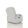 Poltrona do Papai Reclinável Giratória e Balanço Sala de Cinema Crihs com Massagem e Aquecimento PU Branco G23 - Gran Belo - 6
