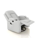 Ver imagem 7 de Poltrona do Papai Reclinável Giratória e Balanço Sala de Cinema Crihs com Massagem e Aquecimento PU Branco G23 - Gran Belo