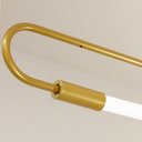 Ver imagem 2 de Luminária Lustre Teto Pendente Sabre Tubular Slim Dourado T8