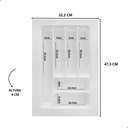 Ver imagem 2 de Porta Talher Organizador de Gaveta Og-71 323x473mm Branco