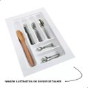 Ver imagem 3 de Porta Talher Organizador de Gaveta Og-71 323x473mm Branco
