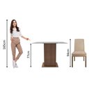 Ver imagem 4 de Conjunto Sala de Jantar Madesa Luli Mesa Tampo de Vidro com 2 Cadeiras - Rustic/imperial
