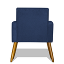 Ver imagem 4 de Kit 2 Poltronas Nina Decorativa Pés Palito - Azul Marinho