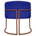 Ver mais imagens de Poltrona Decorativa Recepção Luna Tecido Sintético Cores Base de Ferro Bronze