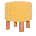 Ver imagem 1 de Puff Croche Amarelo 38x38cm Lé Crochet