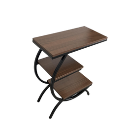 Mesa Lateral em Formato de C - Imbuia - 5