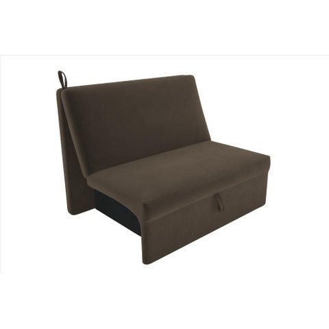 Sofá Cama 2 Lugares Compacro sem Braço 115 Larg Malu Matrix Cor:suede Capuccino