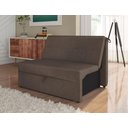Ver imagem 4 de Sofá Cama 2 Lugares Compacro sem Braço 115 Larg Malu Matrix Cor:suede Capuccino