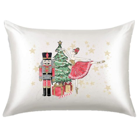 Fronha de Cetim Personalizada Quebra Nozes Natal QNN1