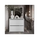 Ver imagem 2 de Sapateira Mel com 2 Portas Basculantes para Quarto ou Hall de Entrada - Branco