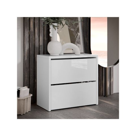 Sapateira Mel com 2 Portas Basculantes para Quarto ou Hall de Entrada - Branco