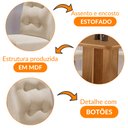 Ver imagem 6 de Mesa de Jantar Olímpia 90cm Mdf Canto Copo e com 4 Cadeiras Carol