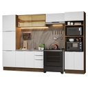 Ver imagem 3 de Armário de Cozinha Completa 330cm Rustic/Branco Stella Madesa 07