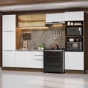 Ver imagem 1 de Armário de Cozinha Completa 330cm Rustic/Branco Stella Madesa 07