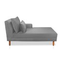 Ver imagem 6 de Divã Chaise Chloe 160cm Cinza Castanho