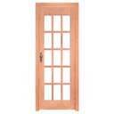 Ver imagem 1 de Kit Porta de Madeira Maciça Pe15q de Eucalipto Bat.12 Cm Linha Gold Esel-210ax080l-lado Direito
