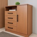 Ver imagem 2 de Kit Guarda Roupa 6 Portas+ Cômoda+ Sapateira=quarto Completo