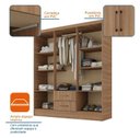 Ver imagem 4 de Kit Guarda Roupa 6 Portas+ Cômoda+ Sapateira=quarto Completo