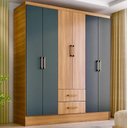 Ver imagem 7 de Kit Guarda Roupa 6 Portas+ Cômoda+ Sapateira=quarto Completo